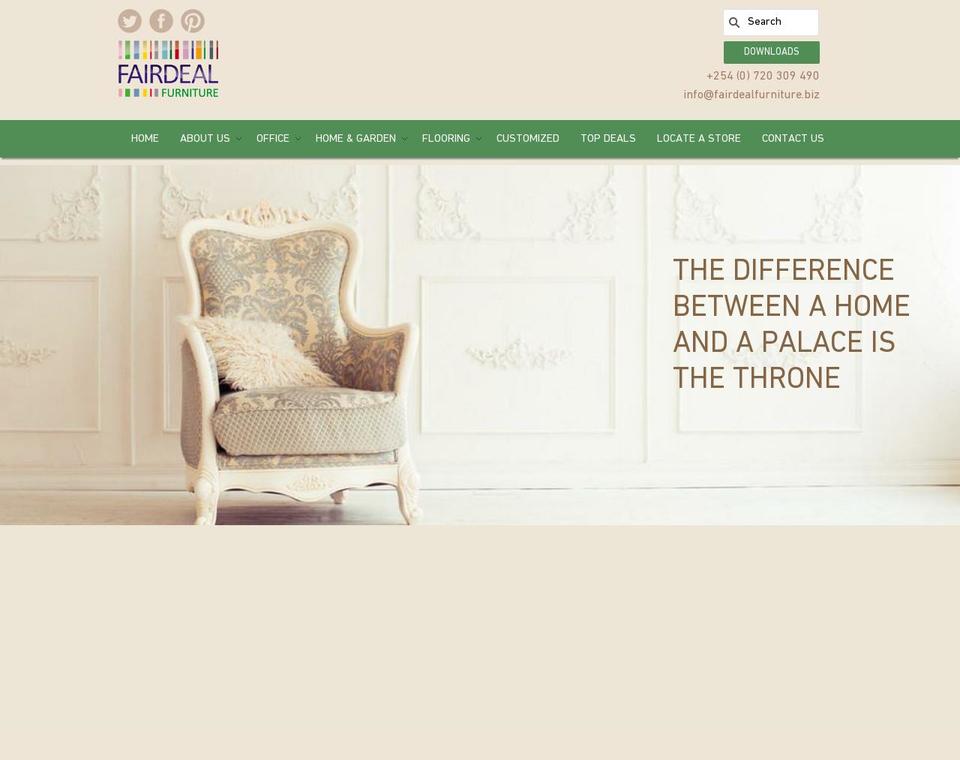 fairdealfurniture.co.ke shopify website screenshot