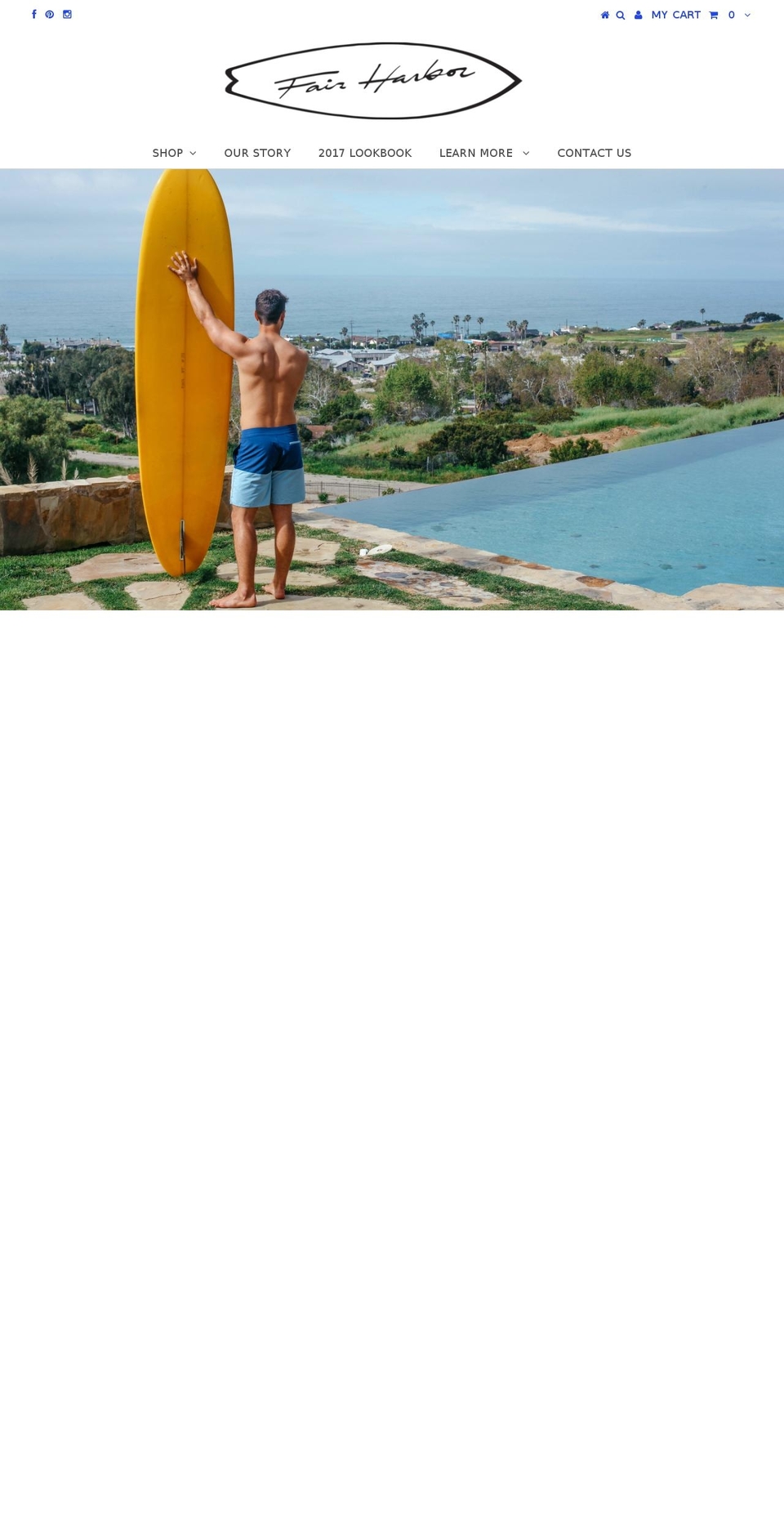 fairharbors.com shopify website screenshot