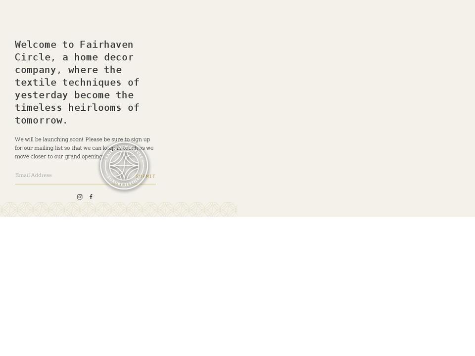 fairhavencircle.com shopify website screenshot