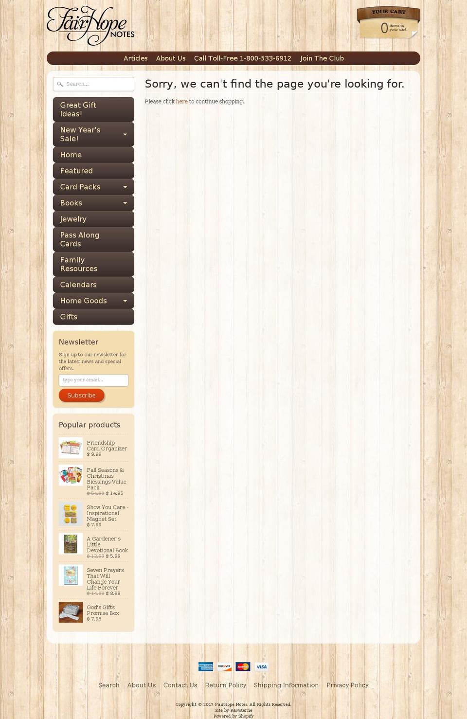 fairhoperadio.com shopify website screenshot