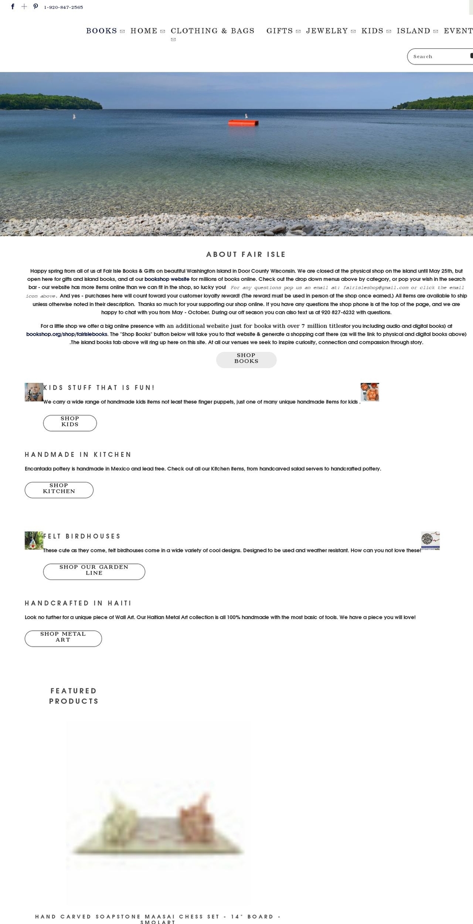 fairisleshop.com shopify website screenshot