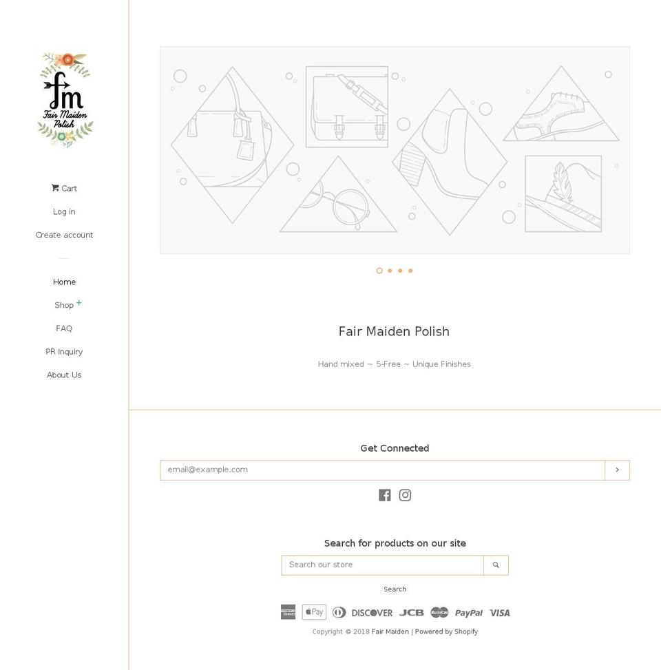 fairmaidenpolish.com — Shopify storefront screenshot