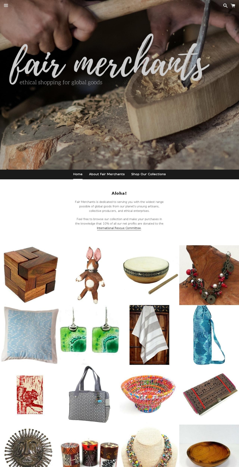 fairmerchants.com — Shopify storefront screenshot