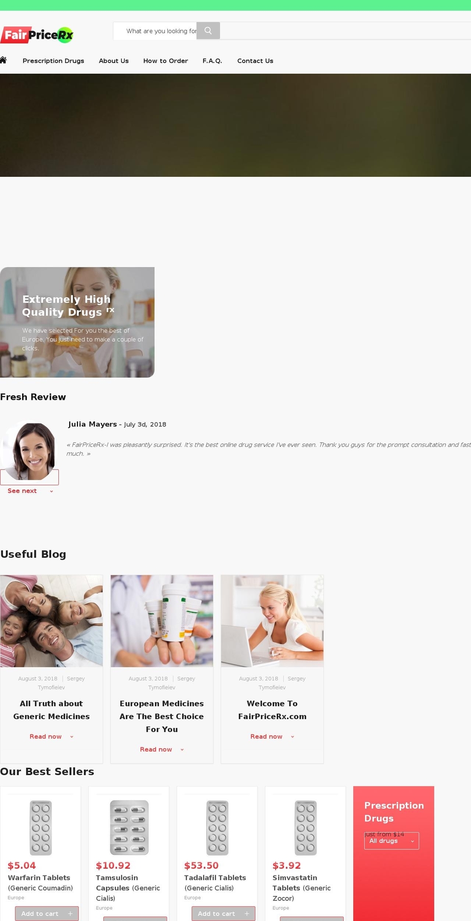 fairpricerx.com — Shopify storefront screenshot