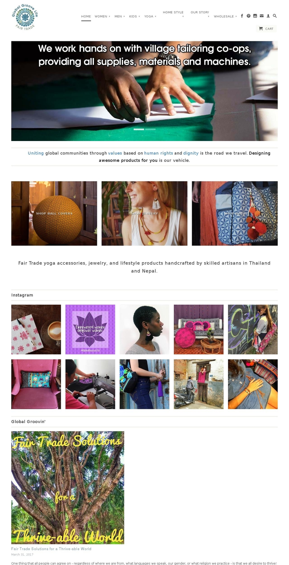 Current Retina v3.2 Shopify theme site example fairtradebyhope.com