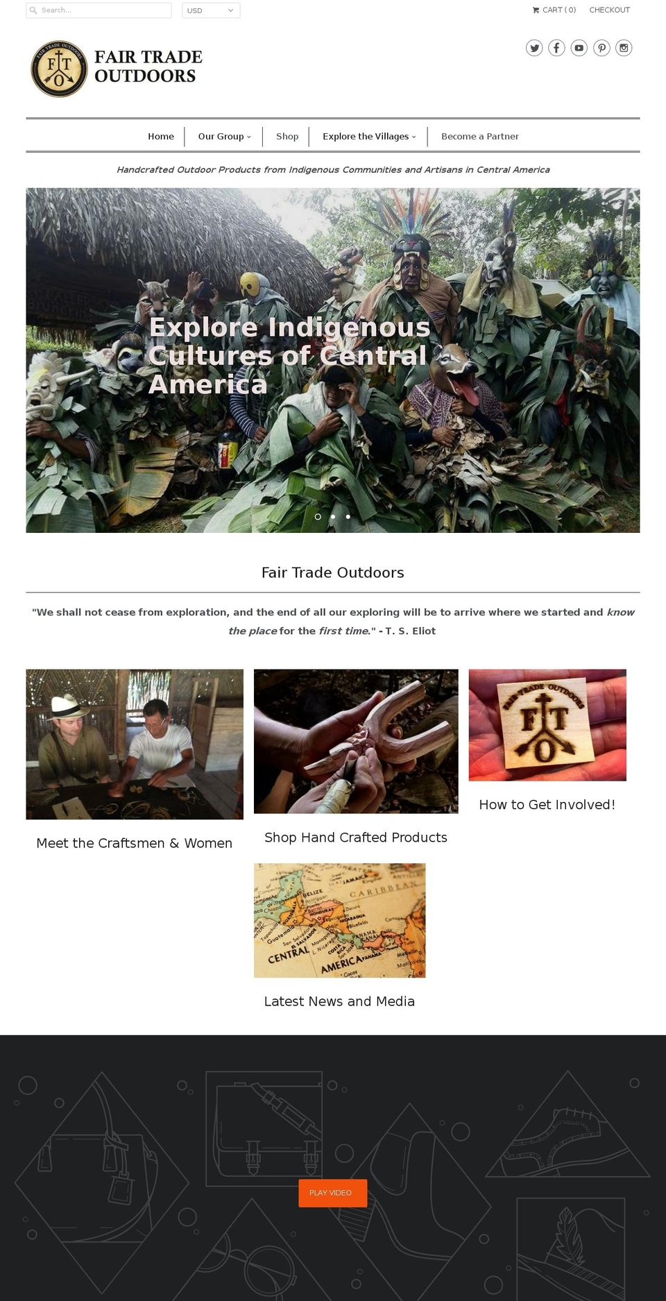 fairtradeoutdoors.com — Shopify storefront screenshot