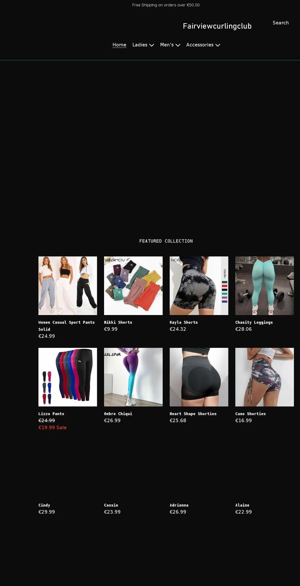 fairviewcurlingclub.com shopify website screenshot