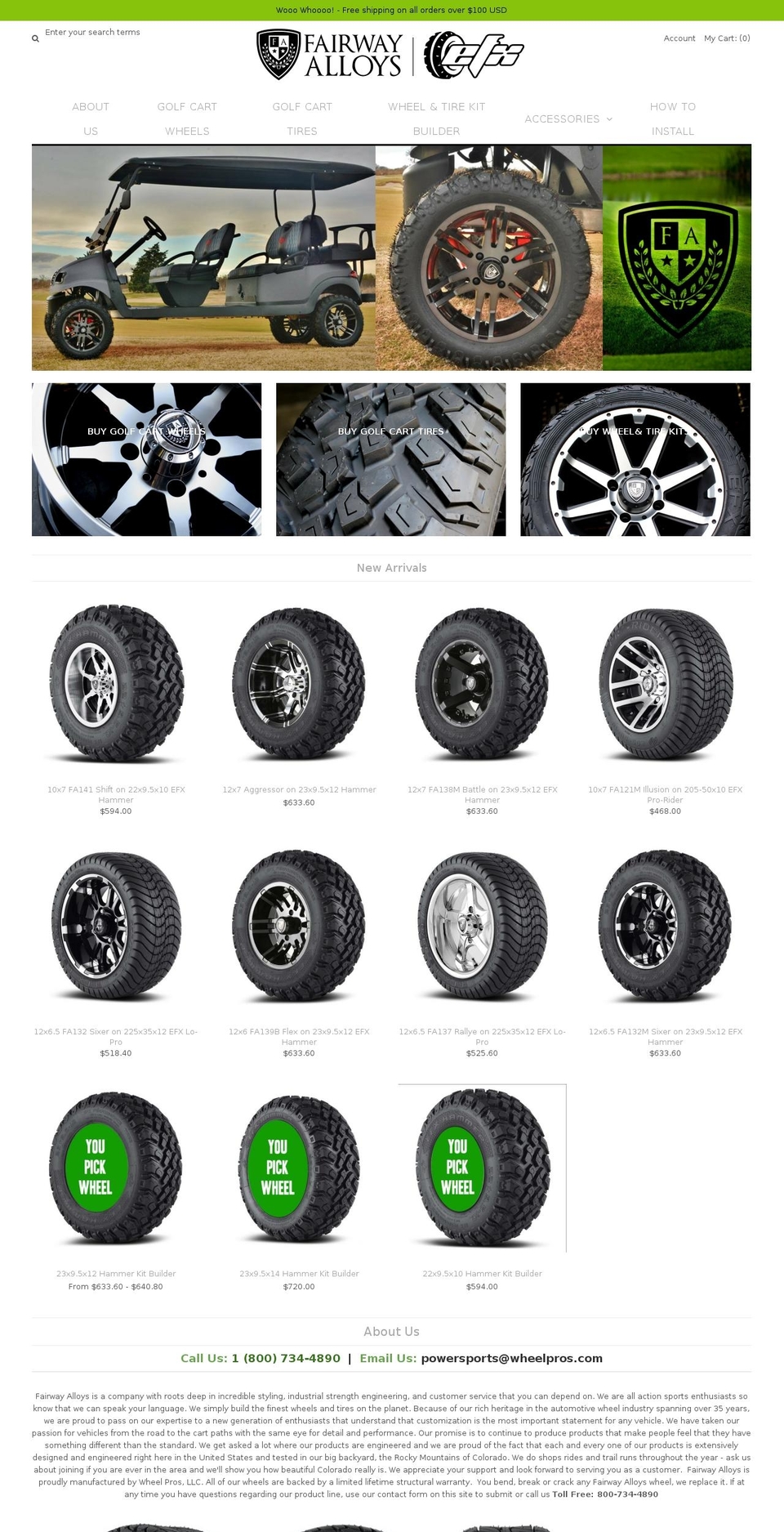fairwayalloys.com shopify website screenshot