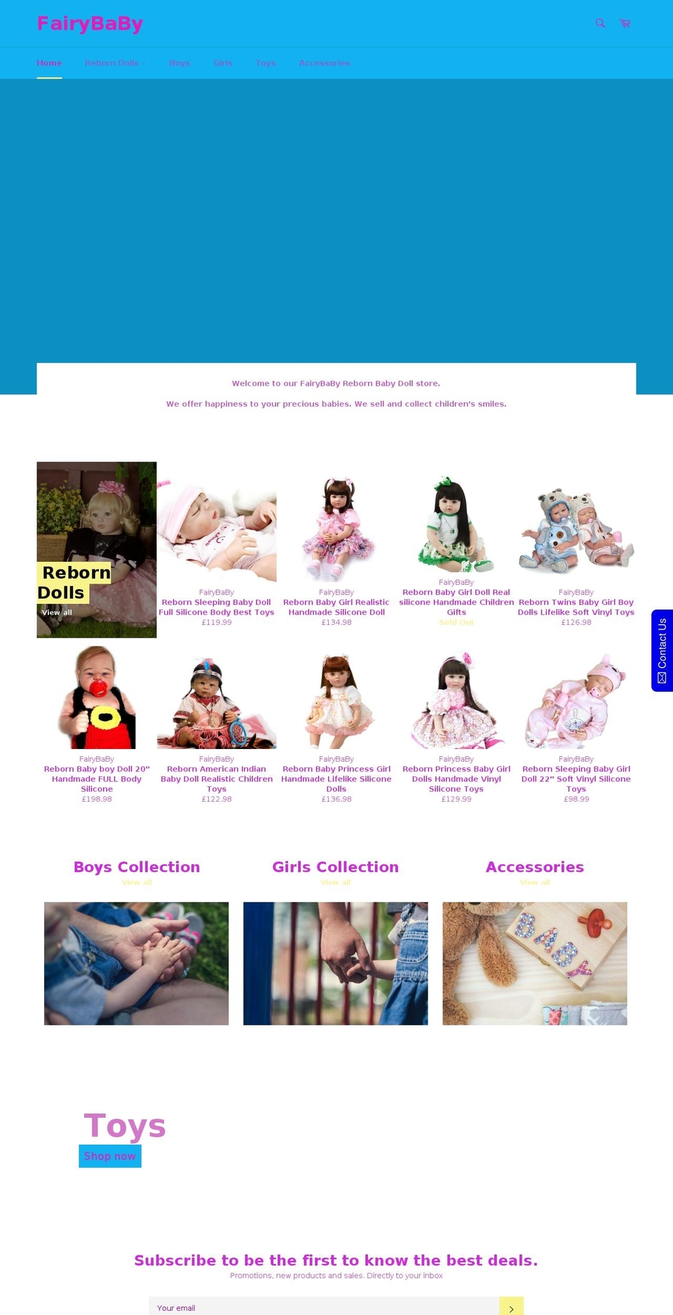 fairy-baby.com — Shopify storefront screenshot