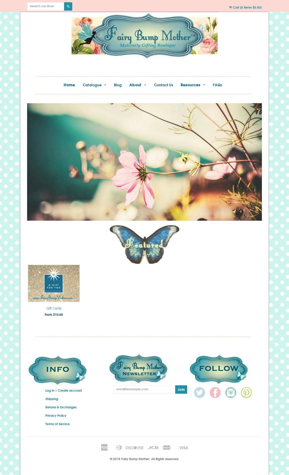 fairybumpmother.com — Shopify storefront screenshot