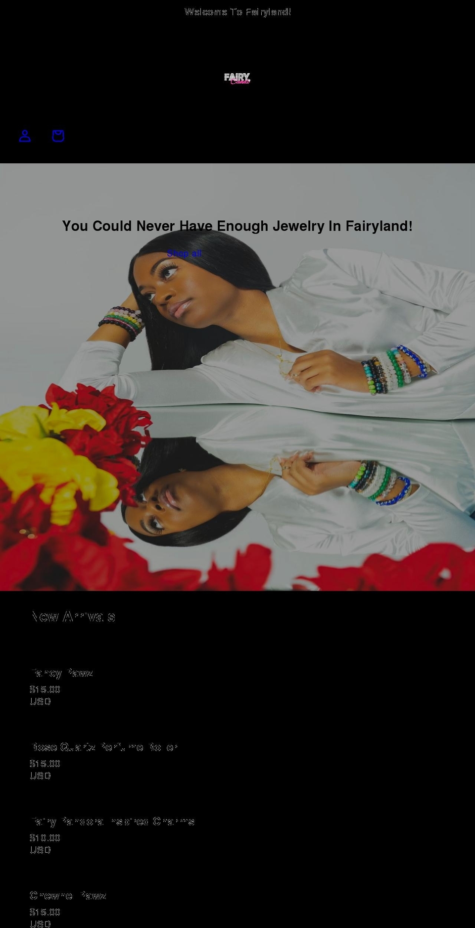 fairycandi.com shopify website screenshot