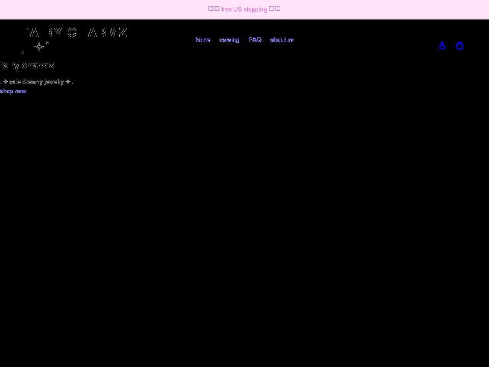 fairycharmz.com shopify website screenshot