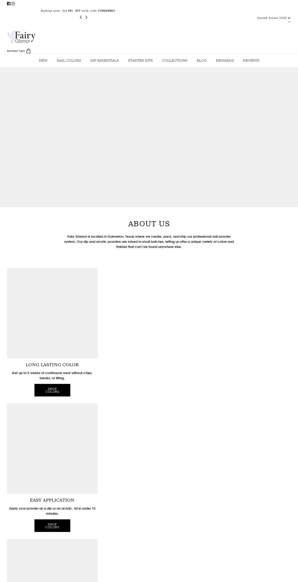 fairydip.com shopify website screenshot