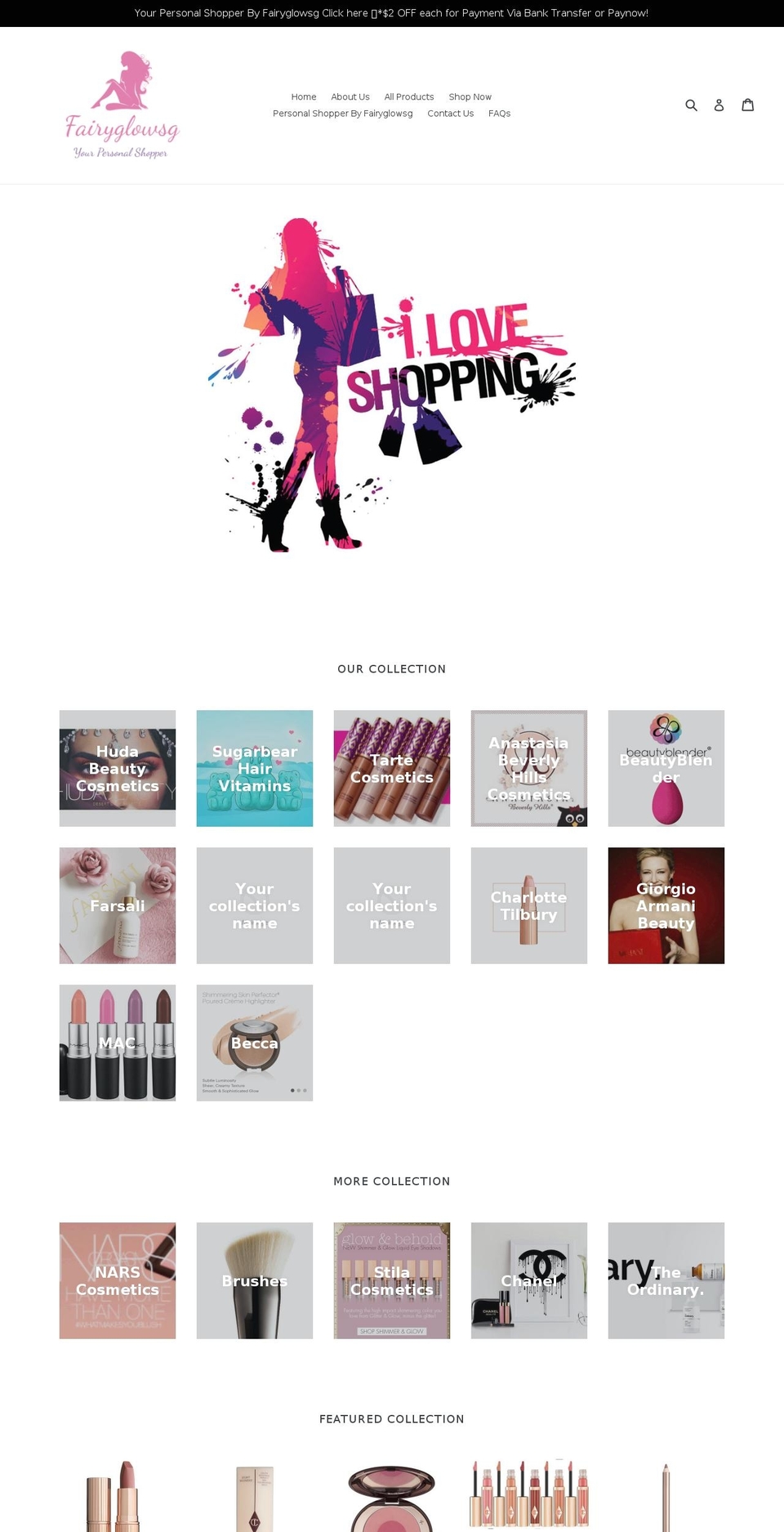 fairyglowsg.com shopify website screenshot