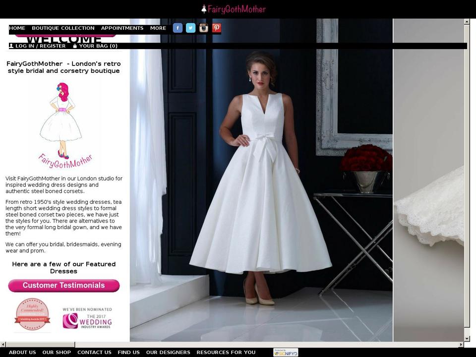 FairyGothMother Shopify theme site example fairygothmother.co.uk