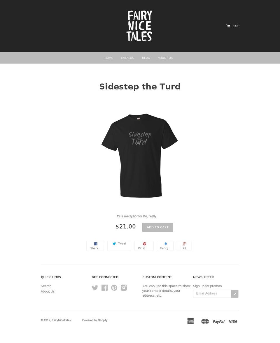 fairynicetales.com shopify website screenshot