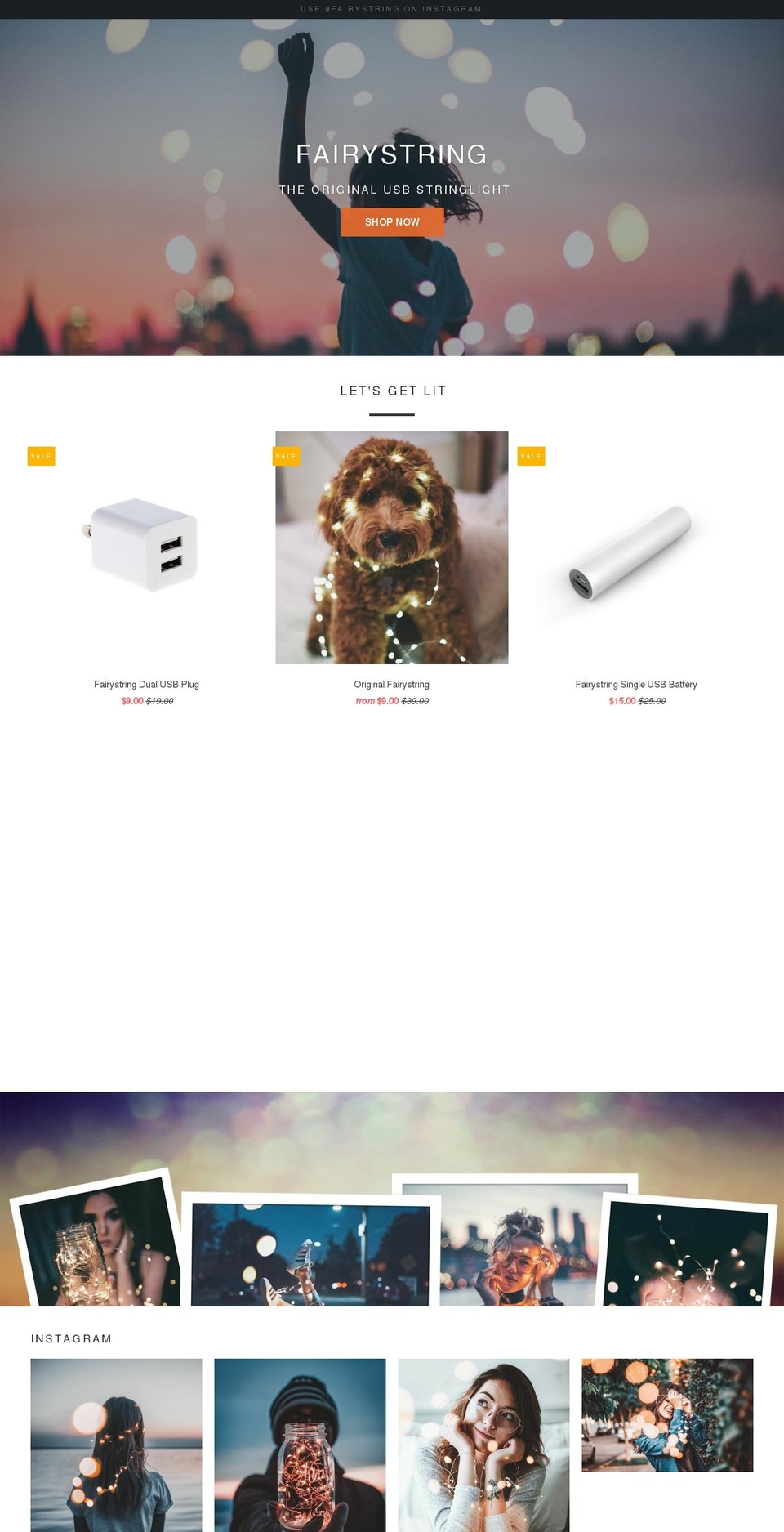 fairystringlight.com — Shopify storefront screenshot