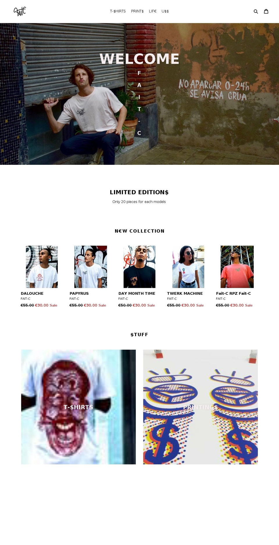 fait-c.com — Shopify storefront screenshot