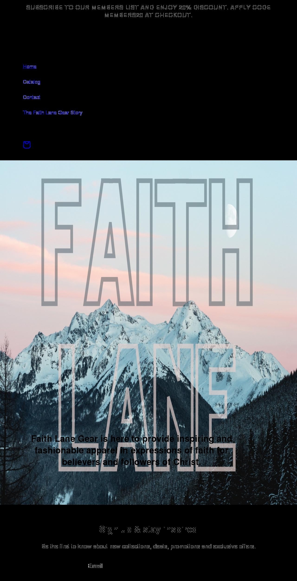 faith-lane.com — Shopify storefront screenshot
