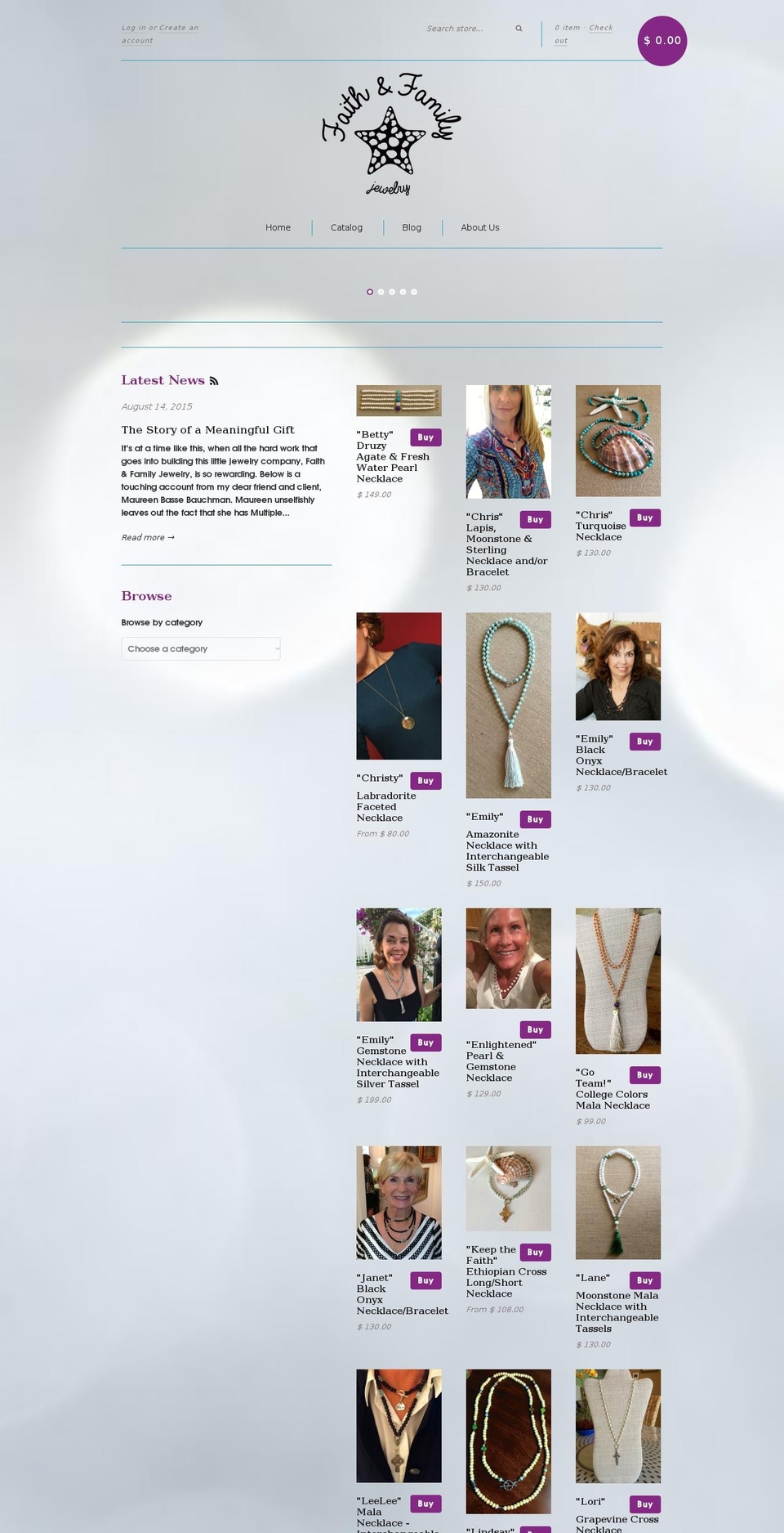 faithandfamilyjewelry.com shopify website screenshot