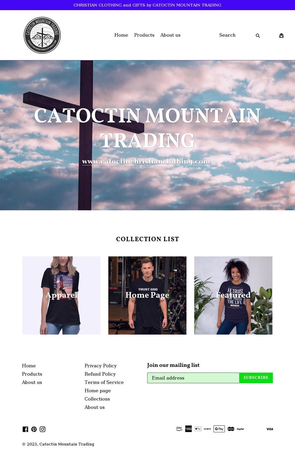 faithandfreedomstore.com — Shopify storefront screenshot