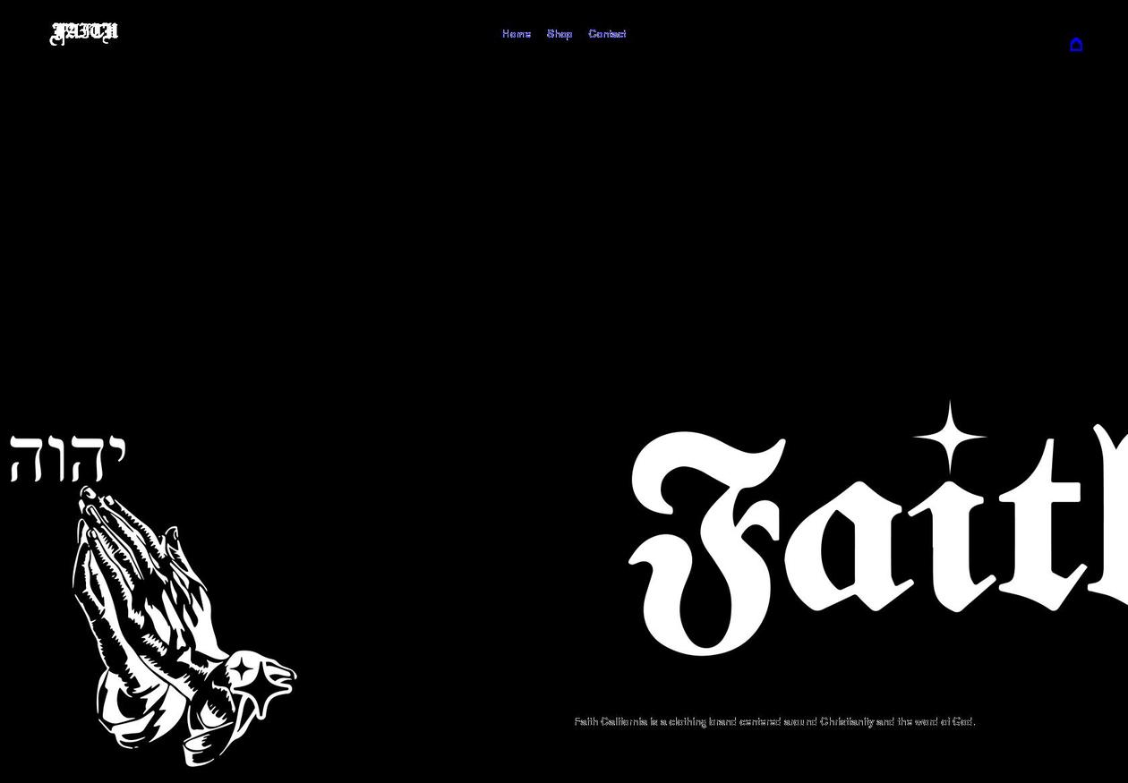 Faith Shopify theme site example faithcalifornia.com