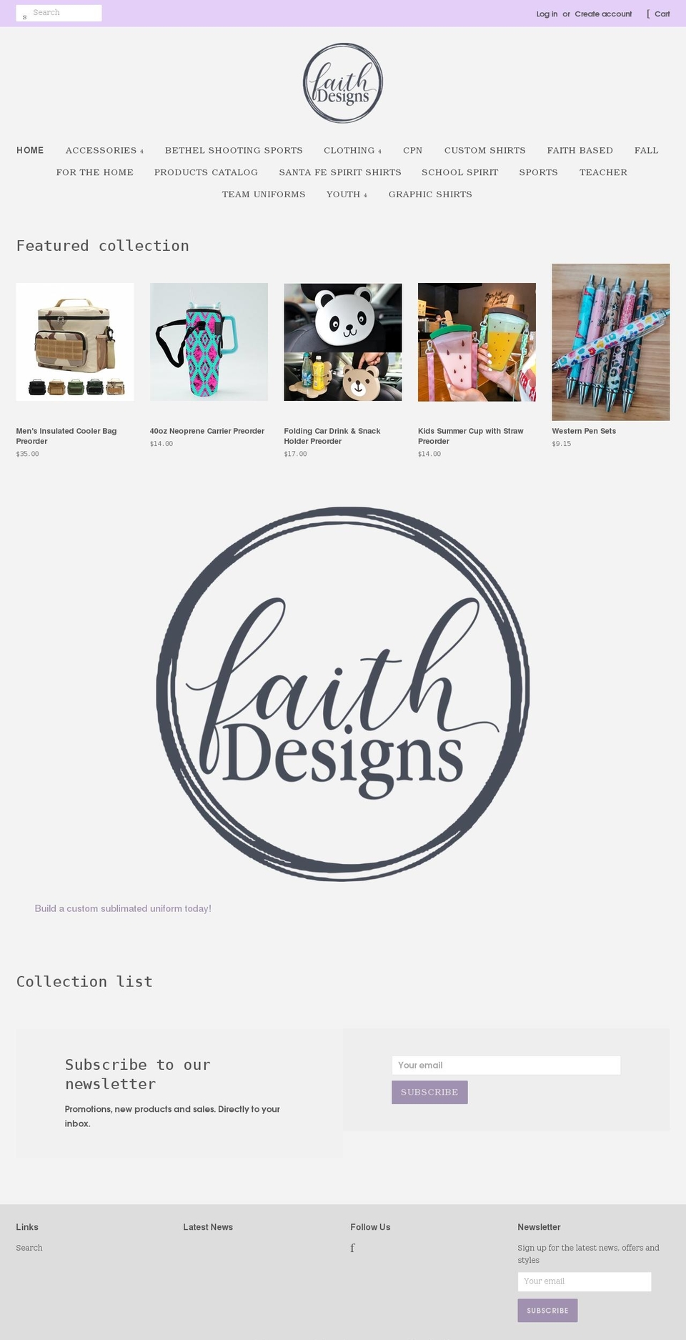faithdesignsok.com shopify website screenshot