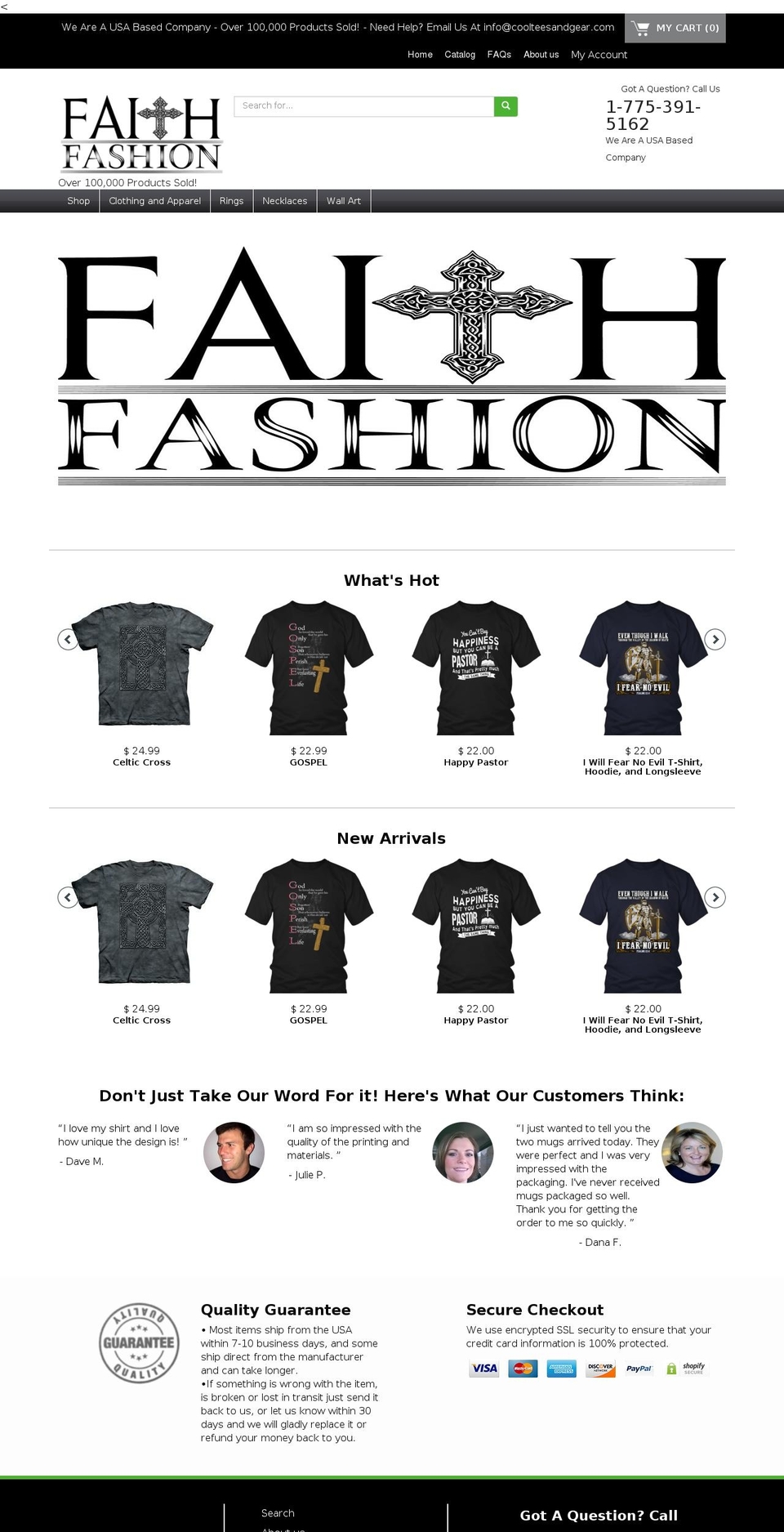 cool-tees-licensed-gear-theme Shopify theme site example faithfashiondesigns.com