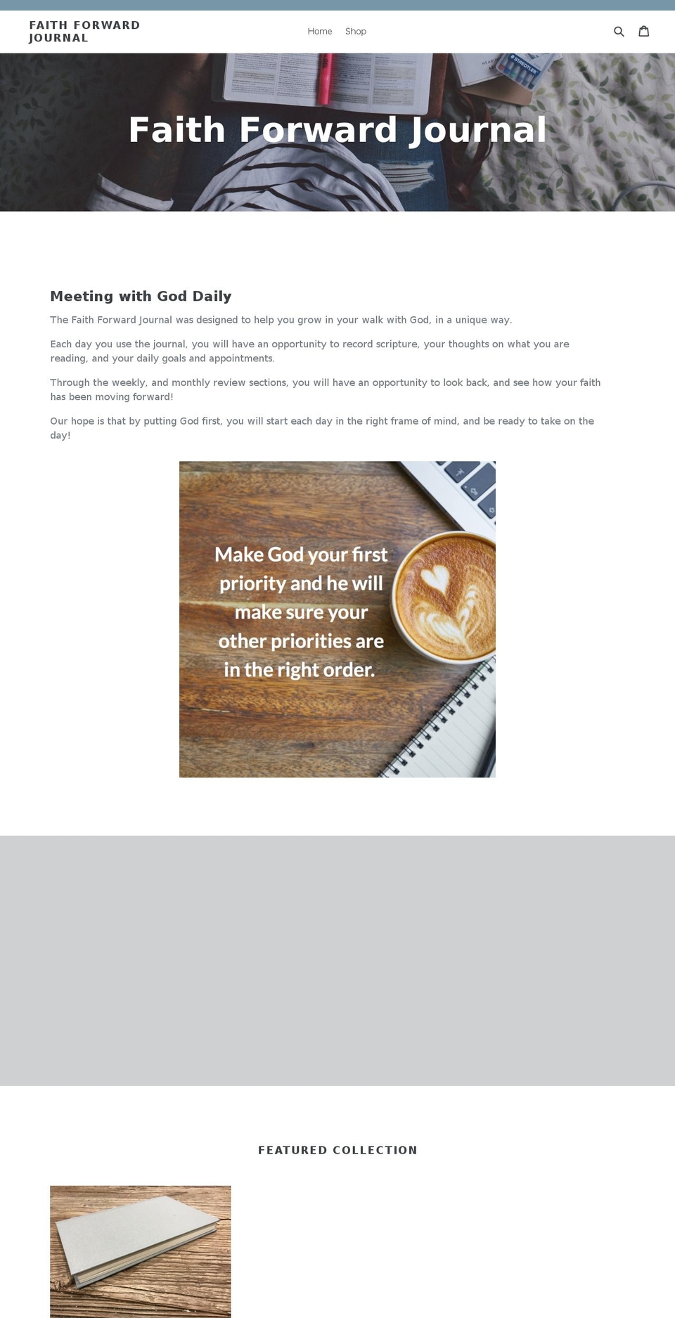 faithforwardjournal.com shopify website screenshot
