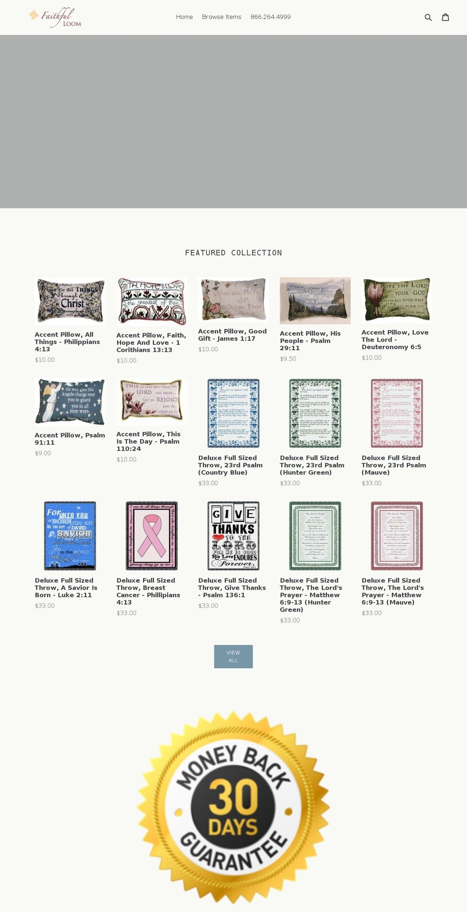 faithfulloom.com — Shopify storefront screenshot