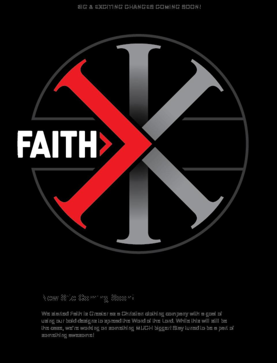 faithisgreater.com shopify website screenshot