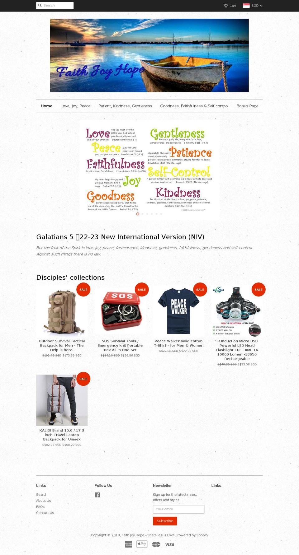 faithjoyhope.com shopify website screenshot