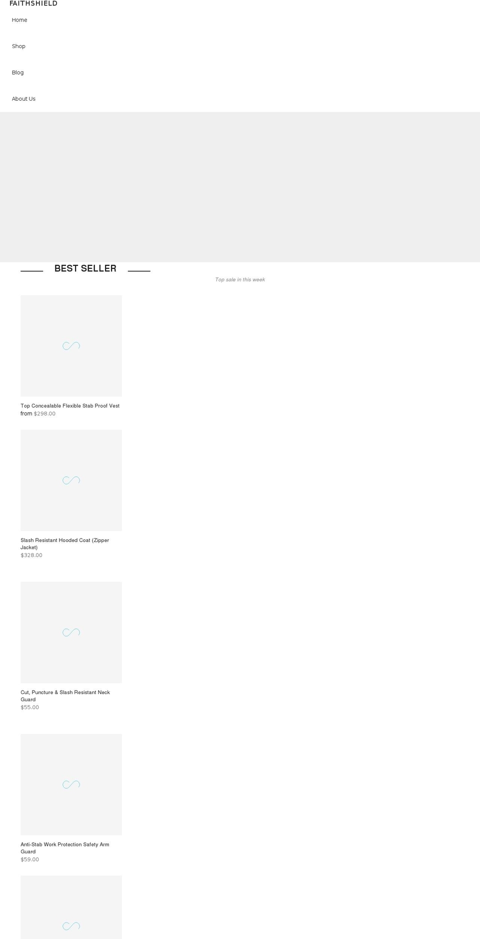 faithsafety.com shopify website screenshot