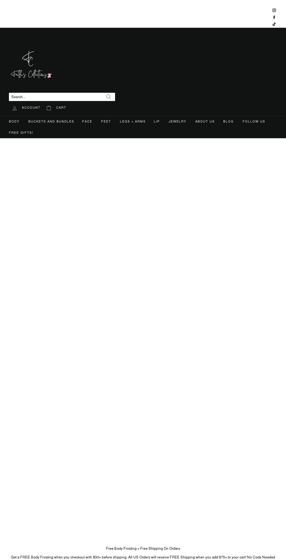 faithslipcollections.com shopify website screenshot