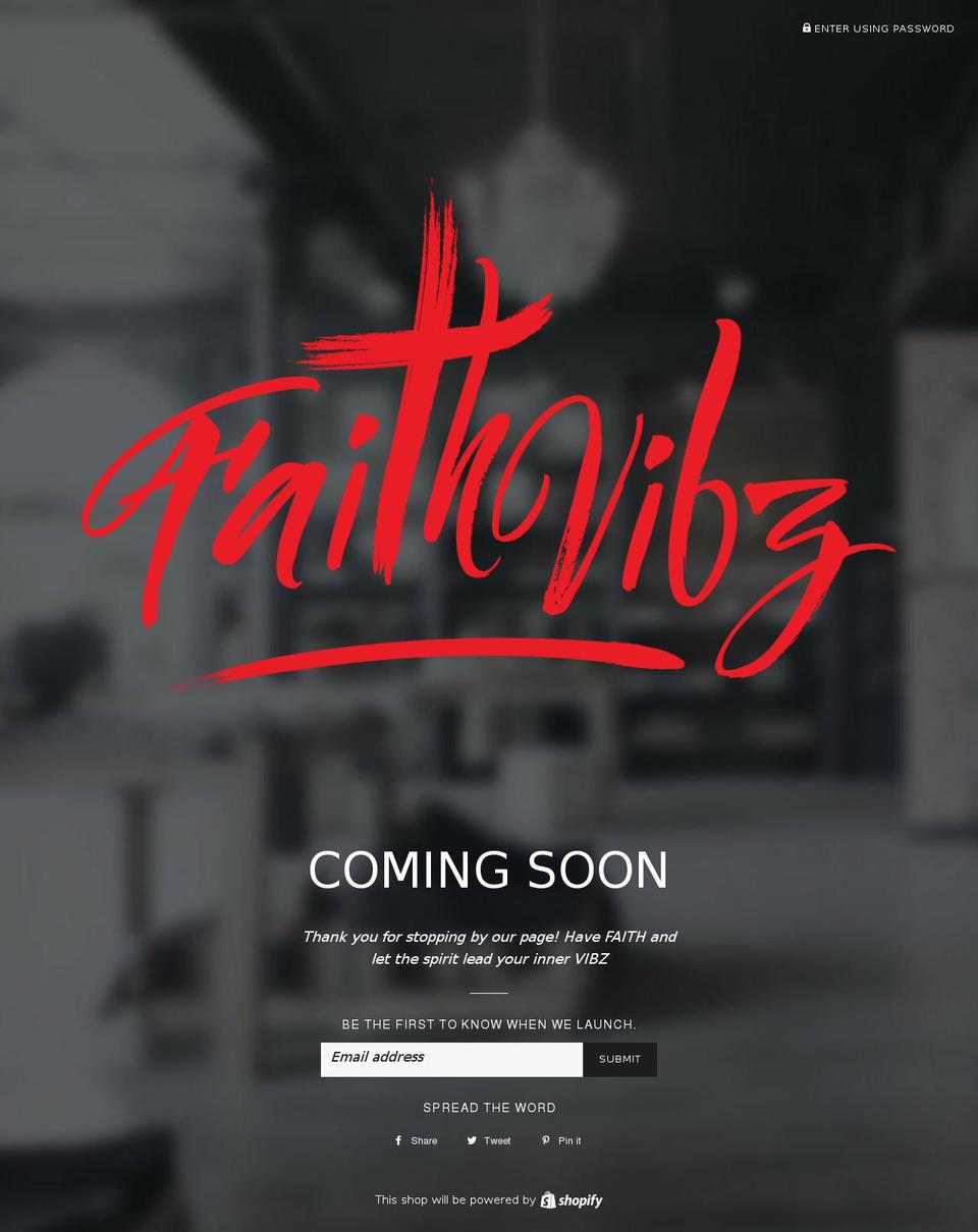 faithvibz.net shopify website screenshot
