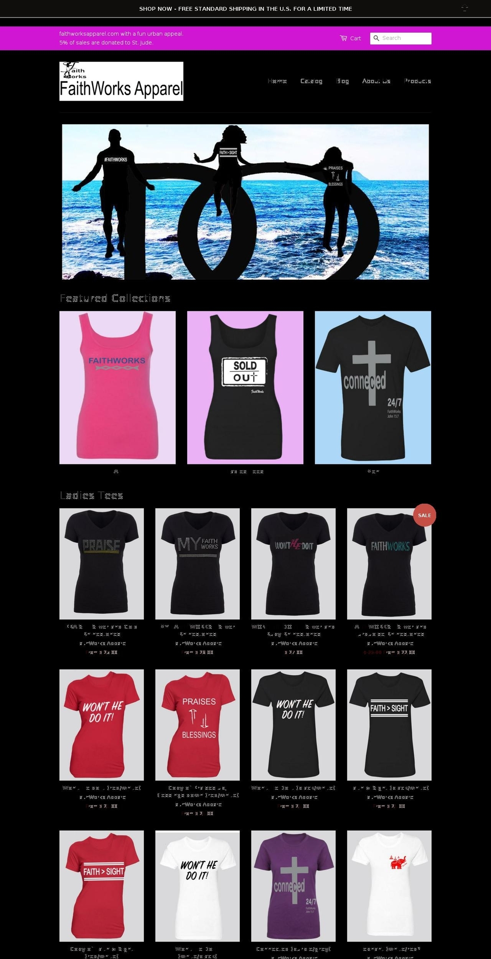 faithworksapparel.com — Shopify storefront screenshot