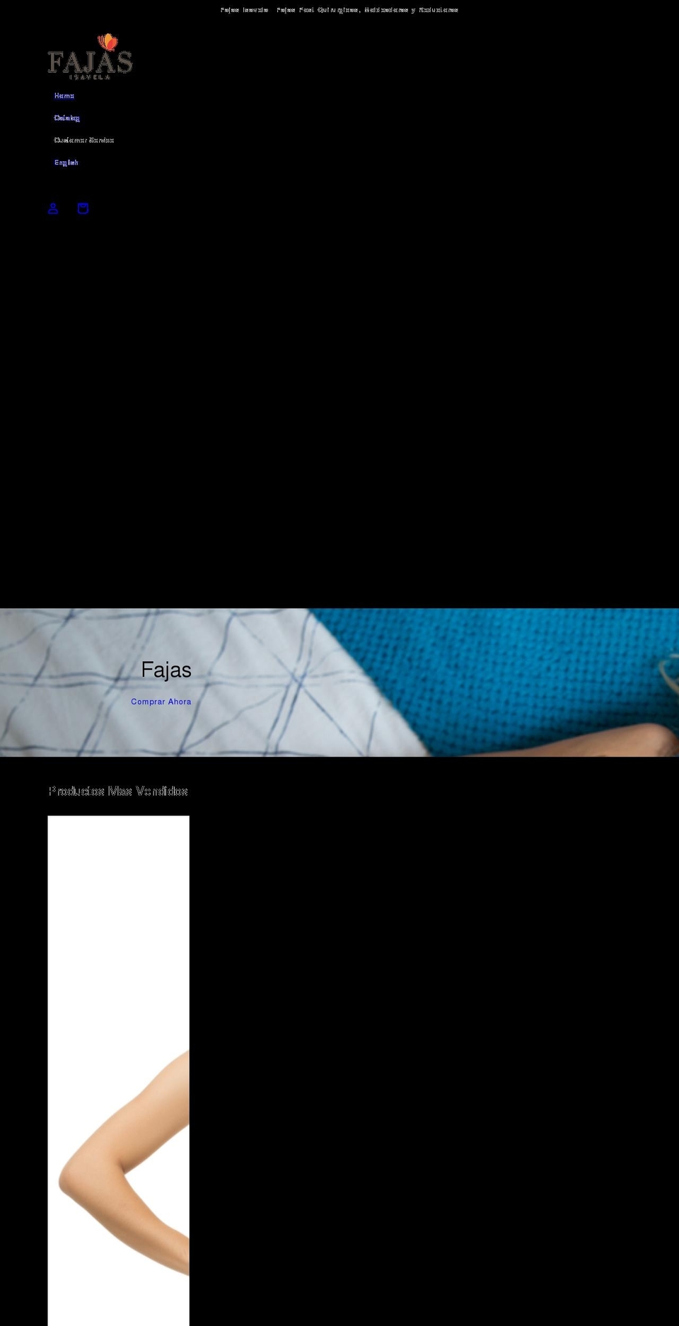 fajasisavela.com shopify website screenshot