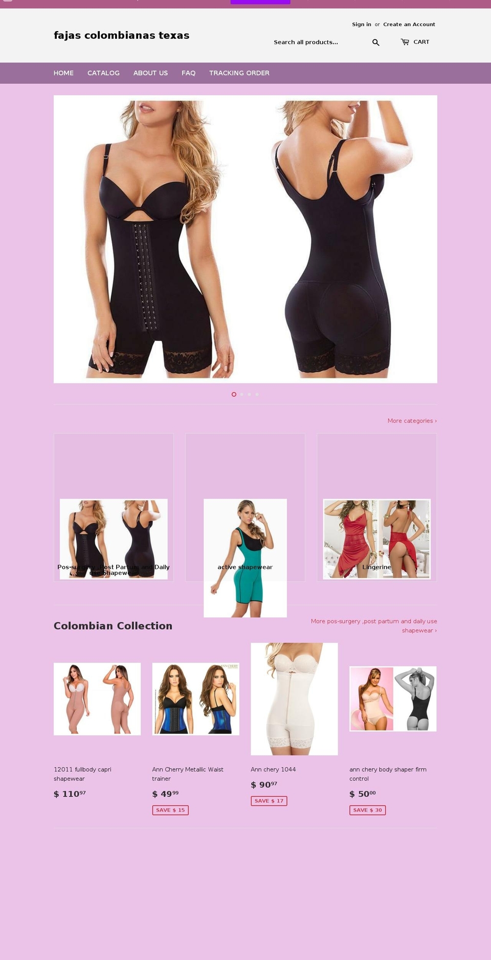 fajastexas.com shopify website screenshot