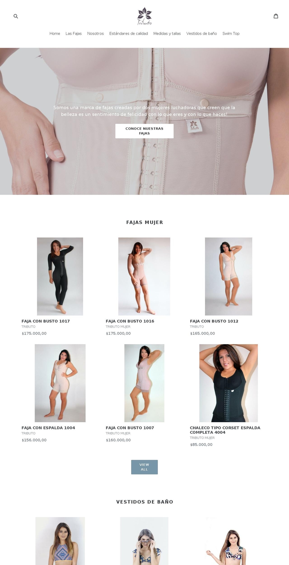 fajastributo.com — Shopify storefront screenshot