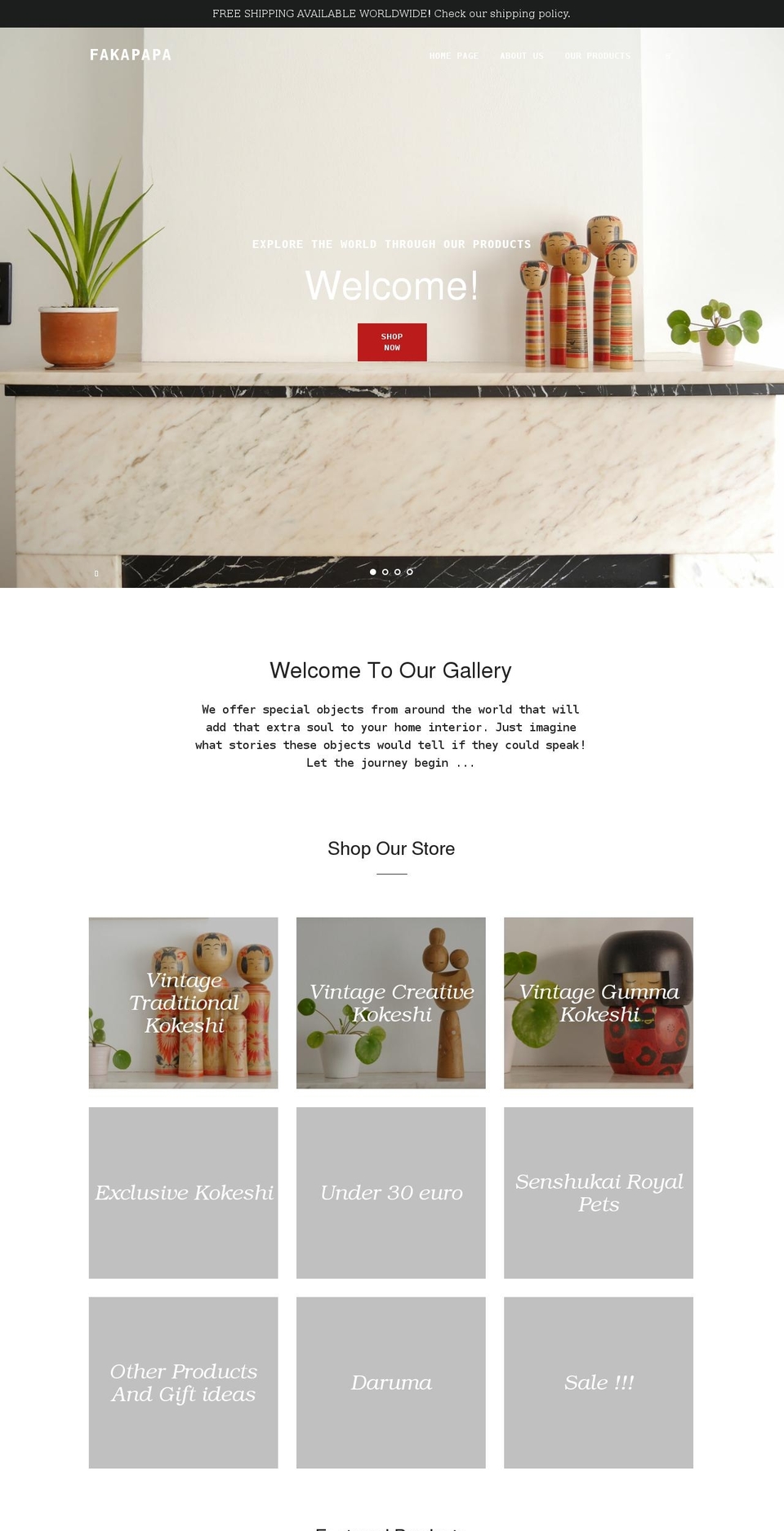 fakapapa.com shopify website screenshot