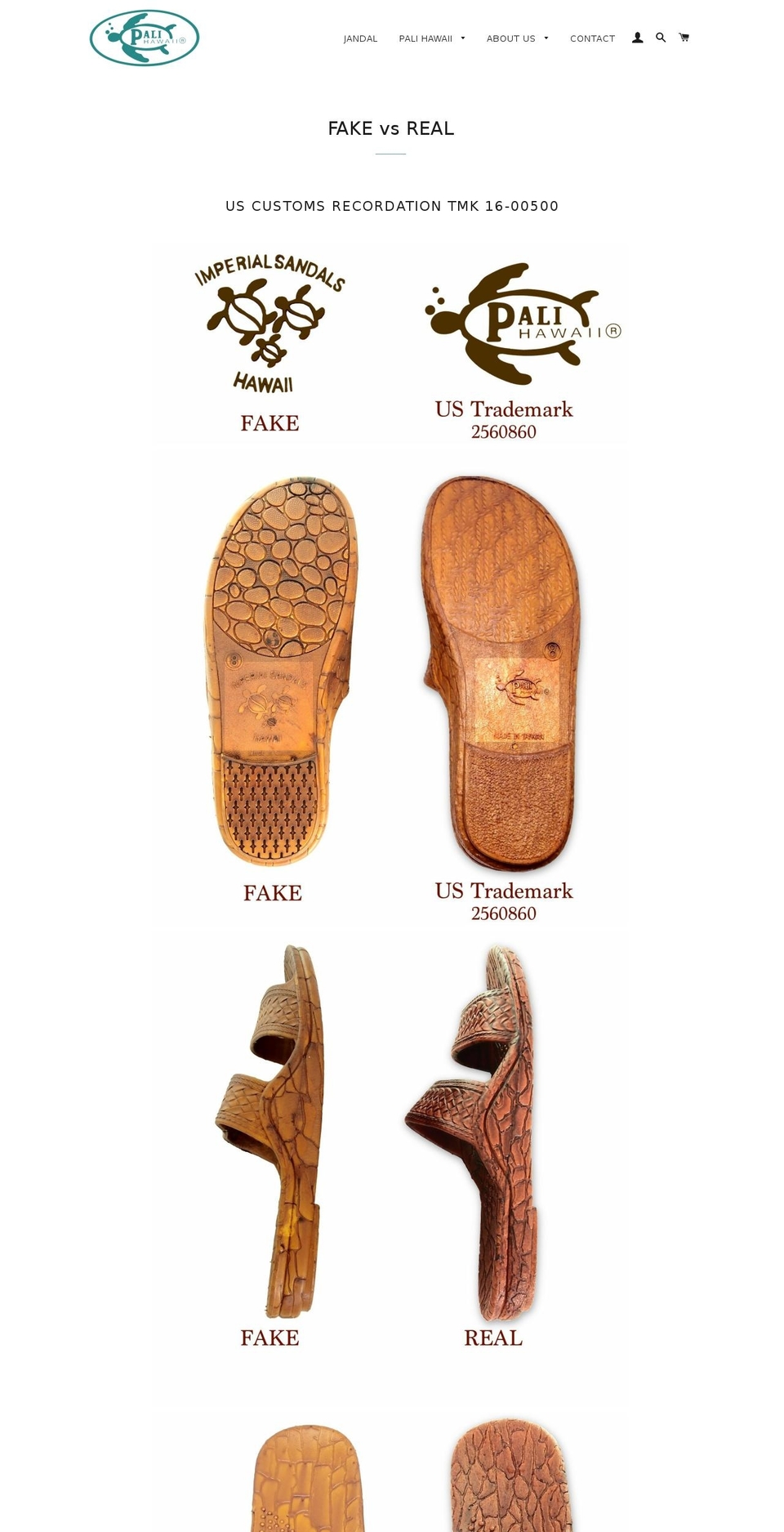fakesandal.com — Shopify storefront screenshot