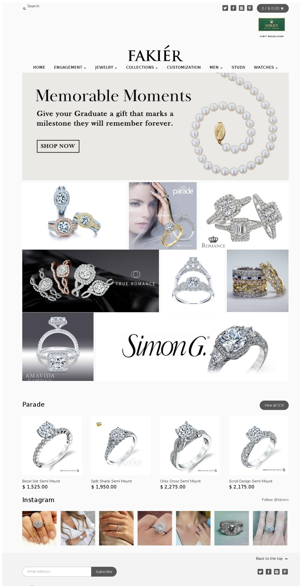 fakier.com shopify website screenshot