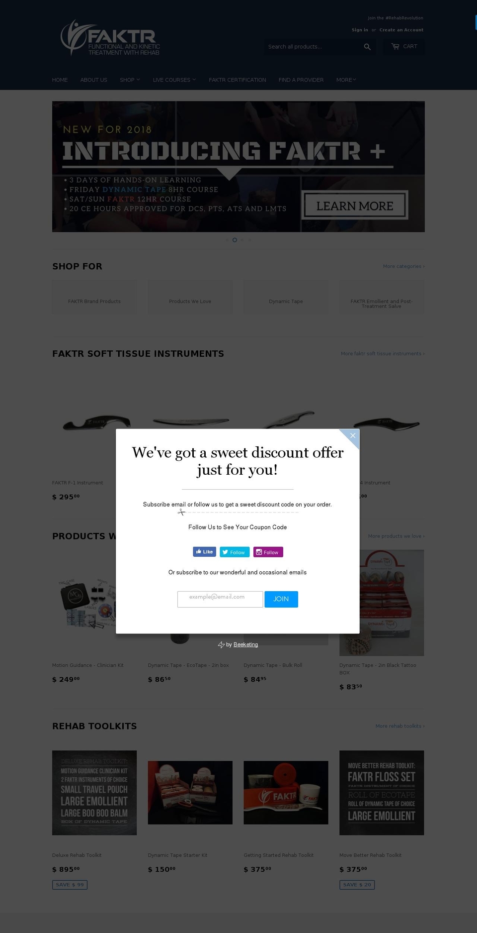 faktr-concept.com — Shopify storefront screenshot