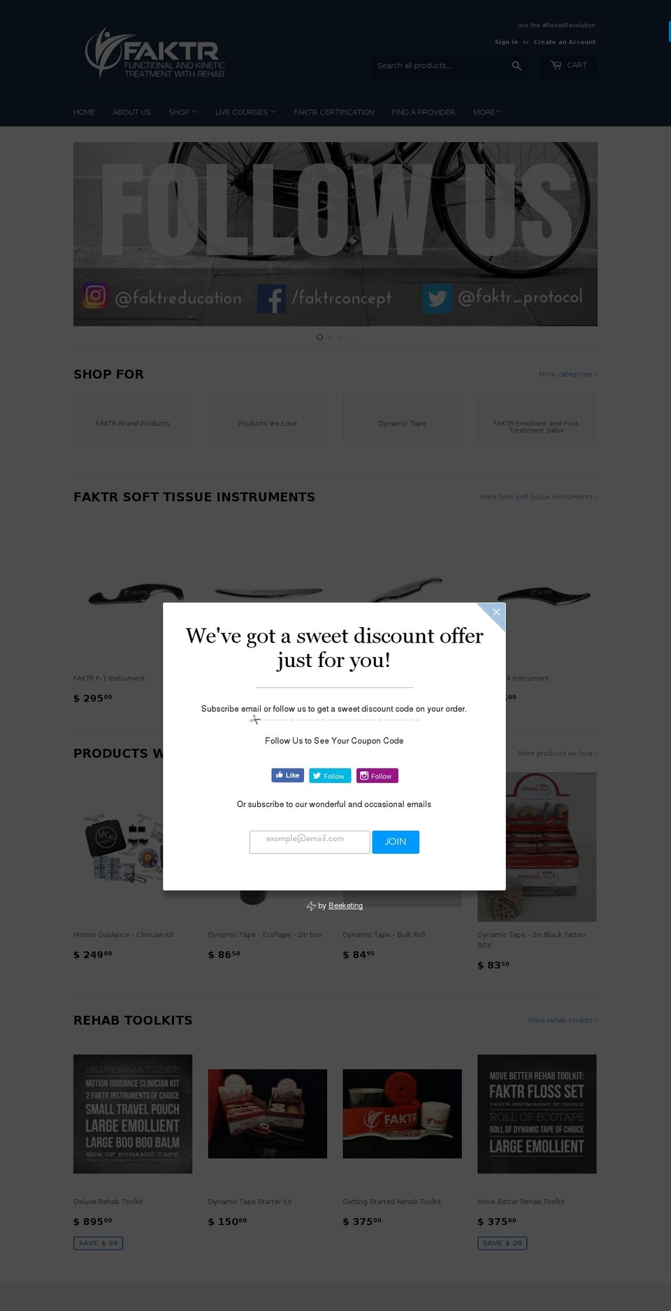 faktr-education.com — Shopify storefront screenshot