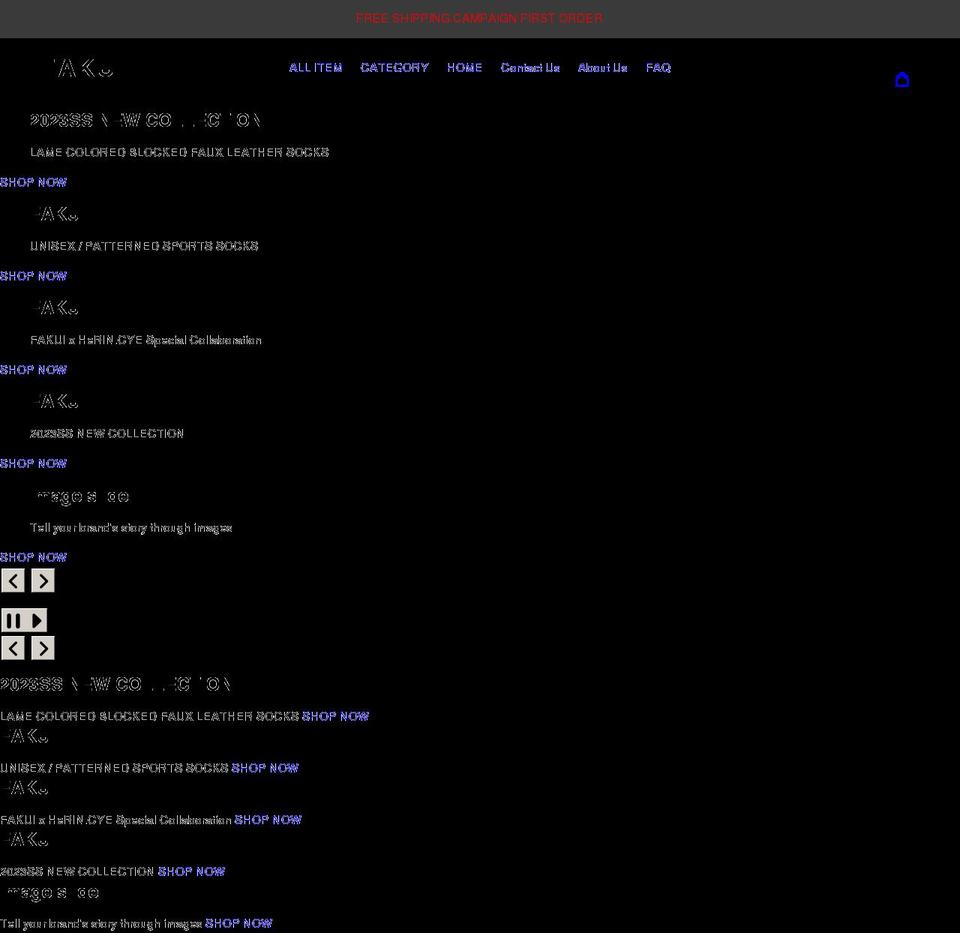 fakui.net shopify website screenshot