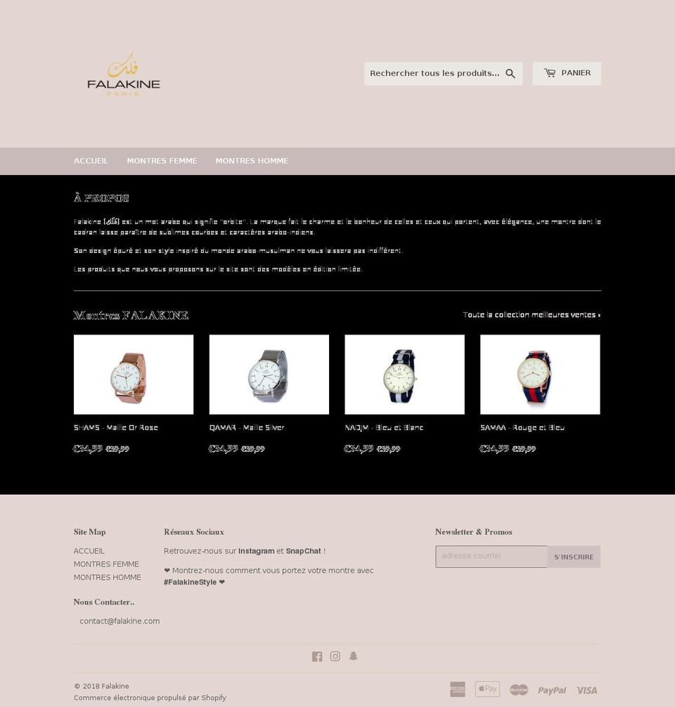 falakine.com — Shopify storefront screenshot
