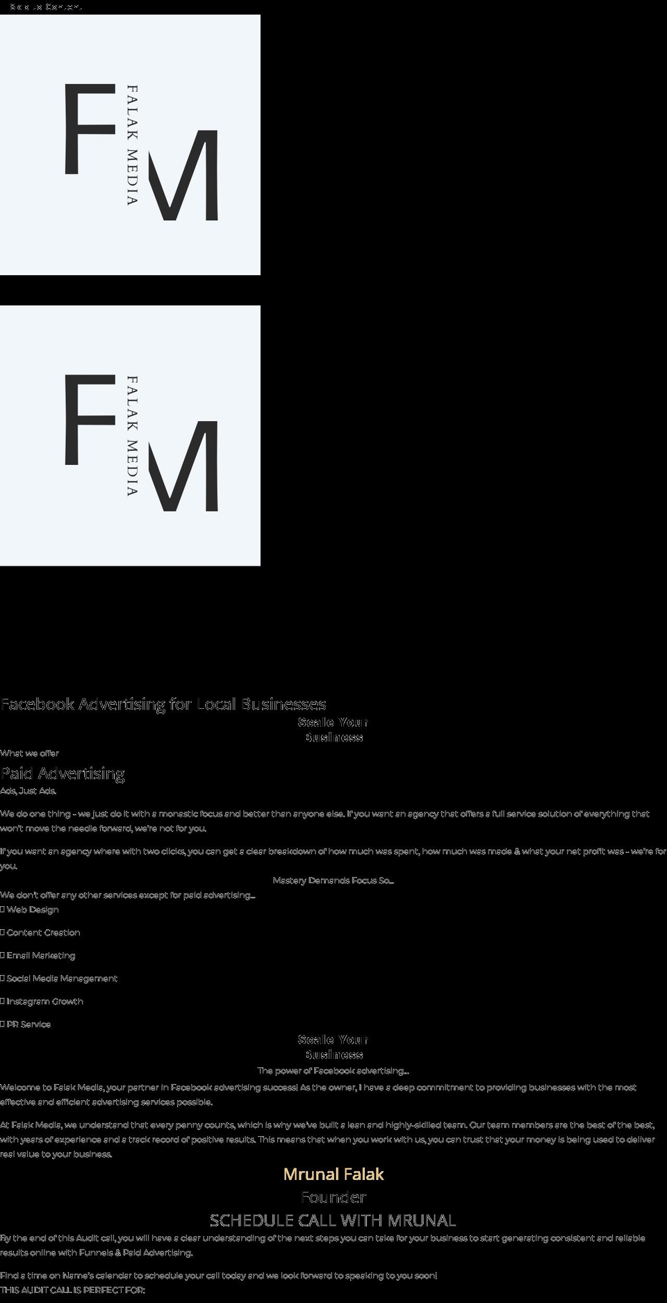 falakmedia.com — Shopify storefront screenshot