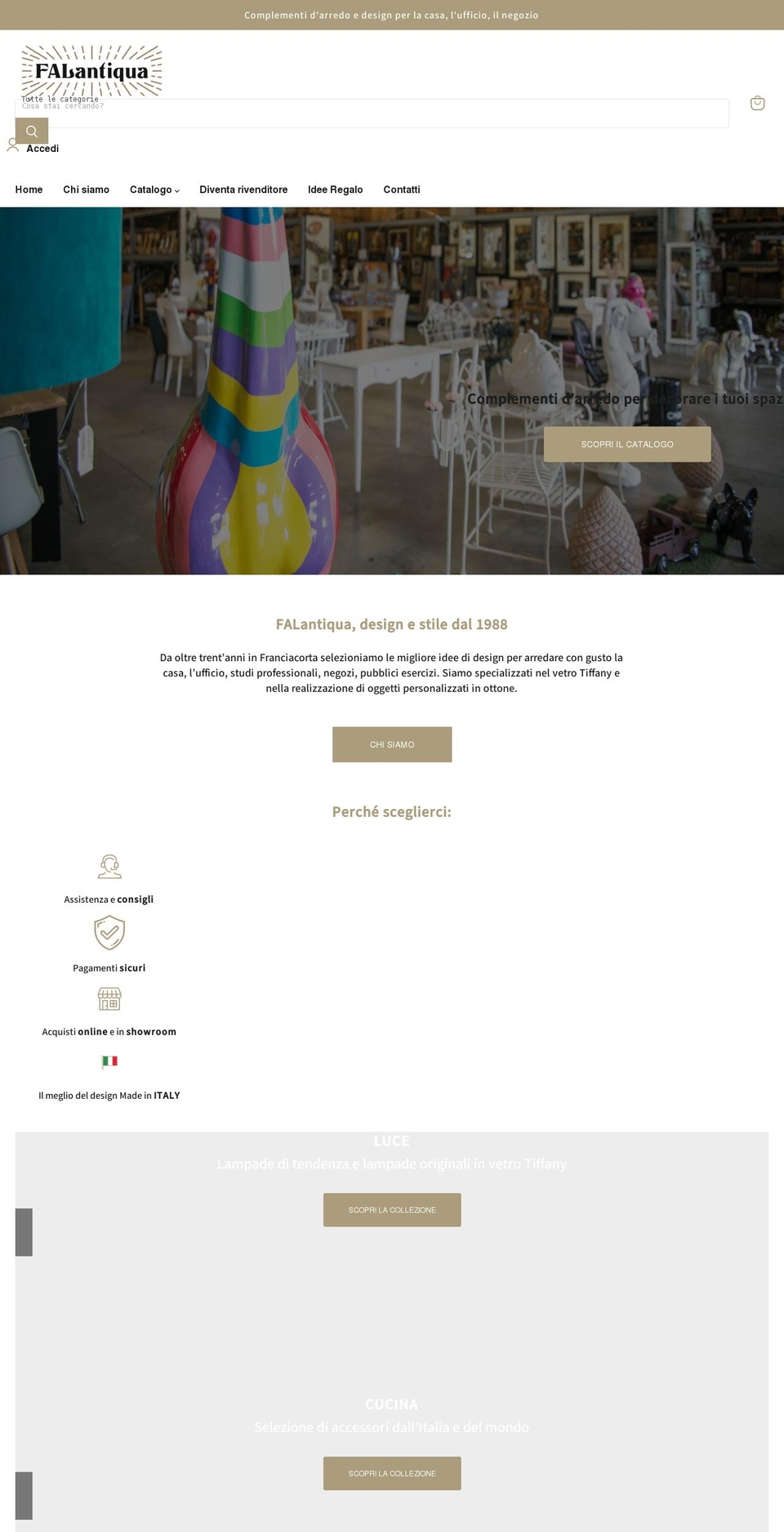 falantiqua.com shopify website screenshot