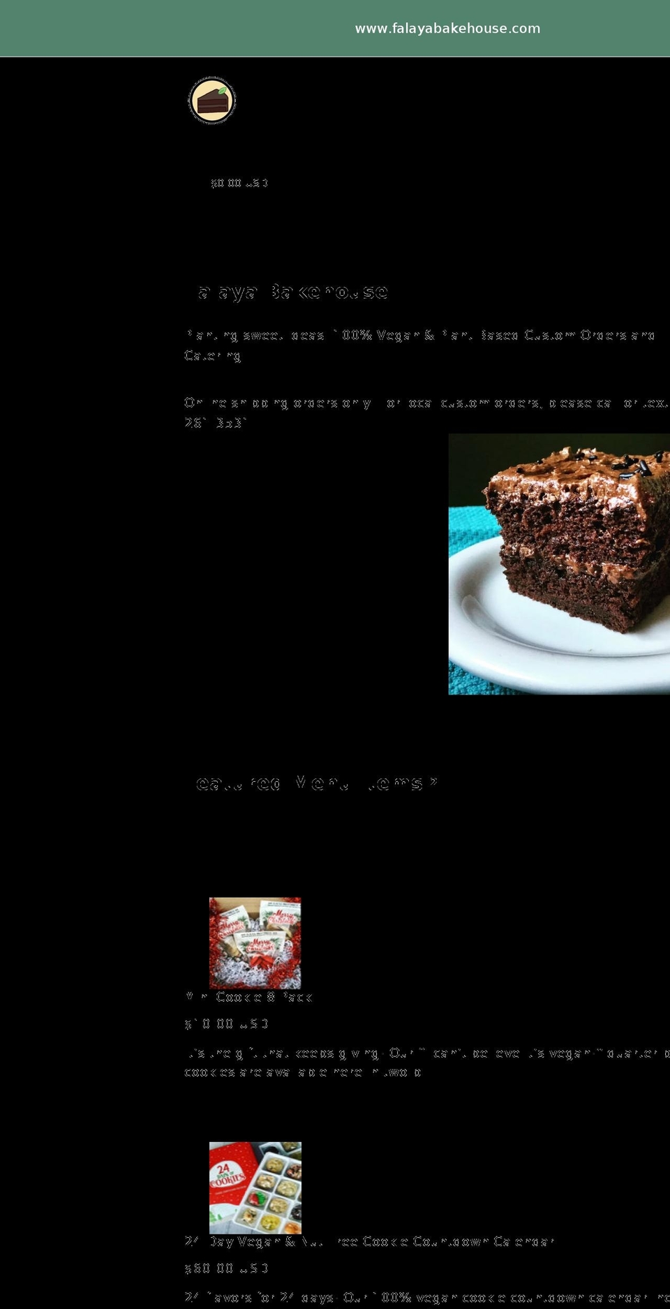 falayabakehouse.com shopify website screenshot