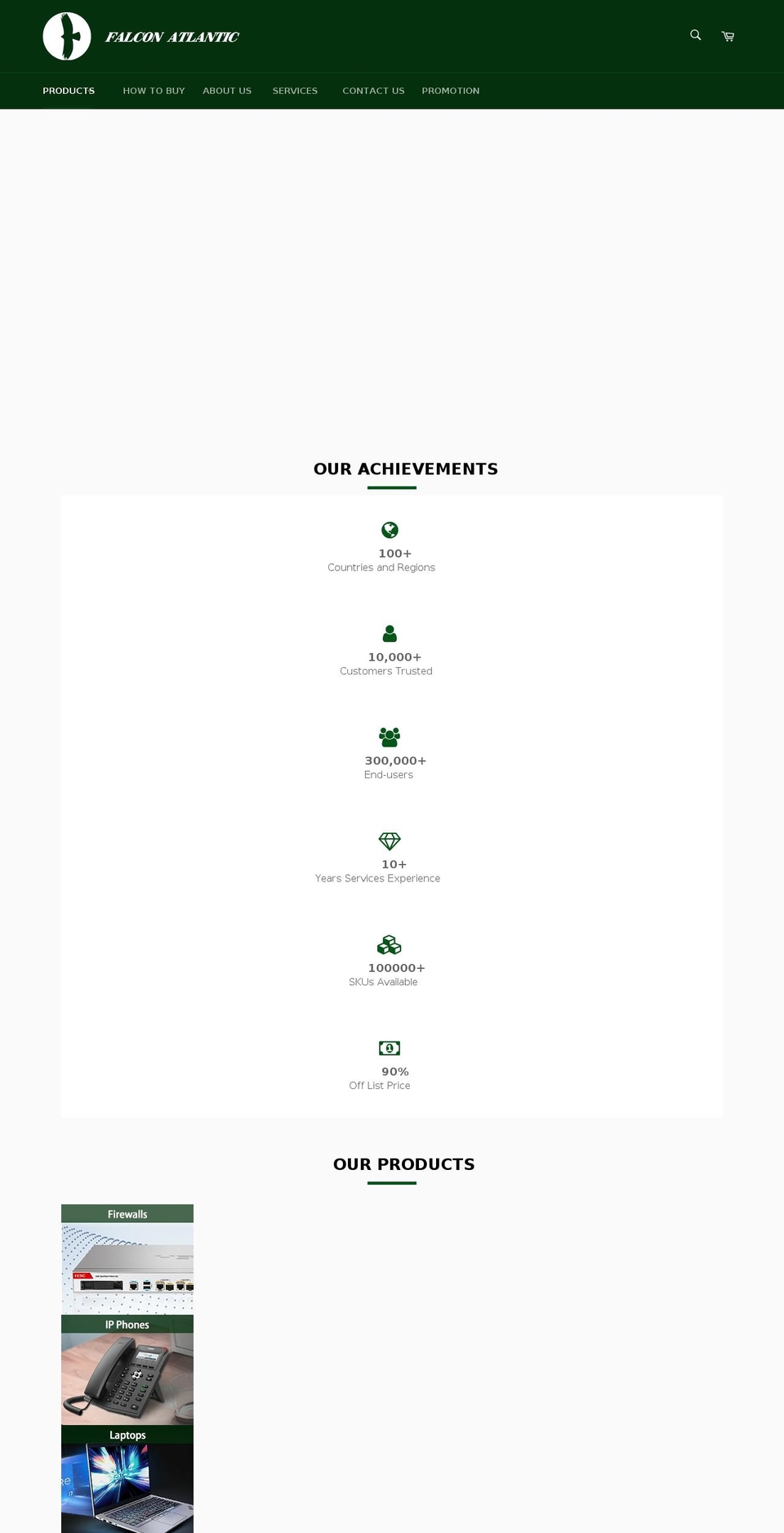 falcon-atlantic.net shopify website screenshot